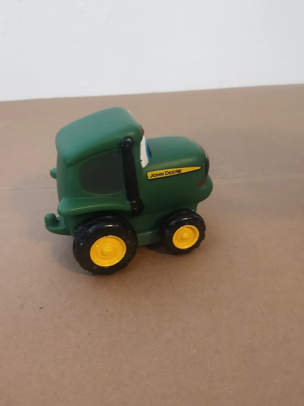 Ertl John Deere Toy Tractor (Soft Plastic) green and yellow very good condition
